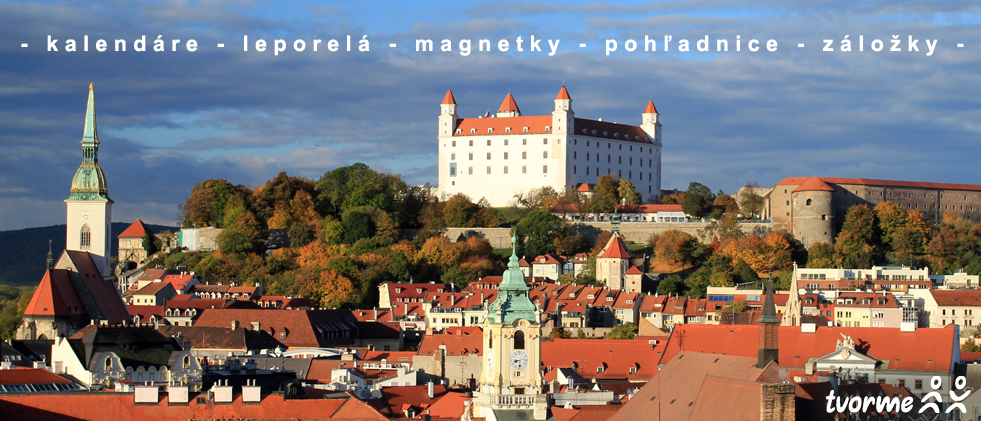Bratislava - magnetky - pohľadnice - založky