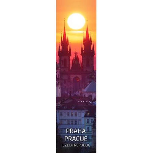 3D bookmark PRAHA - PRAGUE (sun)