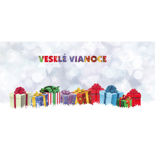 Christmas opening card - Packages (Veselé Vianoce)