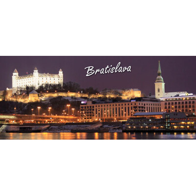magnetka Bratislava (zimný podvečer)