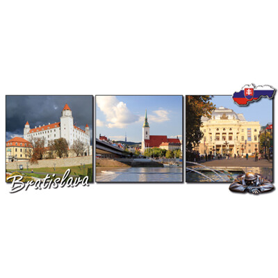 magnetka Bratislava (hrad, DÓM, Národné divadlo)