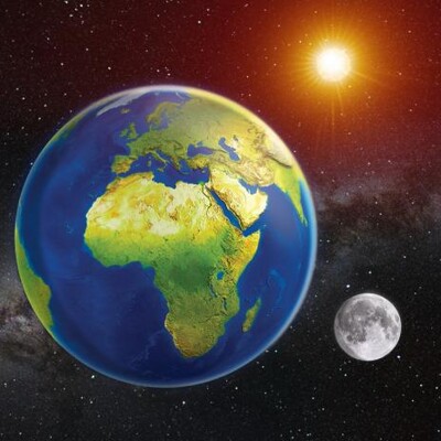 3D magnetka Earth - Sun - Moon (Zem - Slnko - Mesiac)