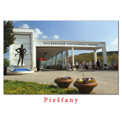 postcard Piešťany L (the Colonade bridge, the Crutchbreaker)