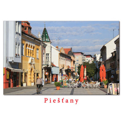 postcard Piešťany L (center)