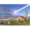 3D postcard End of dinosaurus