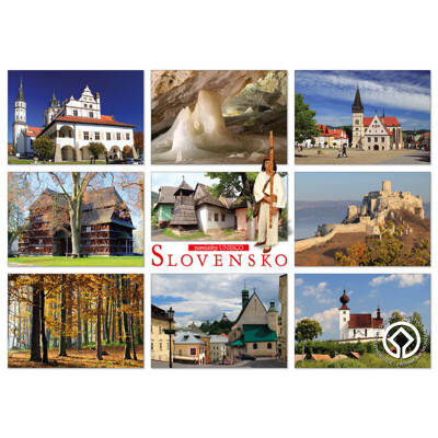 postcard Slovakia - the monuments of UNESCO 02