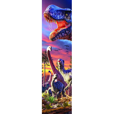 3D bookmark T-rex attack