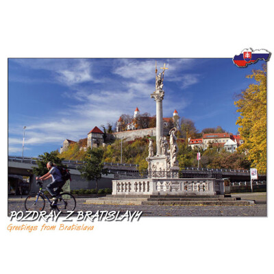 postcards Greetings from Bratislava (Plague pillar)