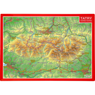 embossed postcards TATRY