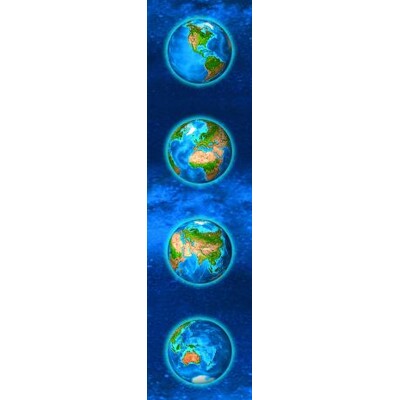 3D bookmark Continents