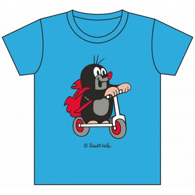 Mole T-shirt, On the scooter (blue 86-94)