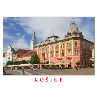 postcard Košice L (confectioneries and cafes in the center)