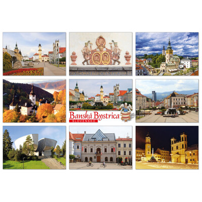 postcard Banská Bystrica L (mix)
