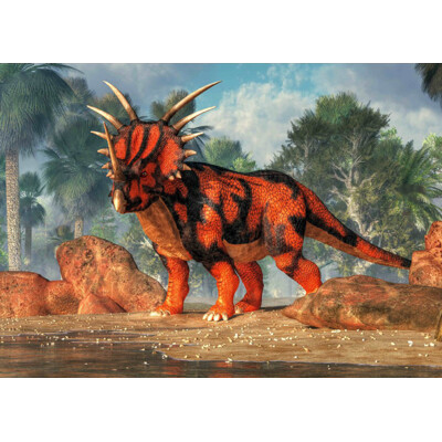 3D postcard Styrocosaurus