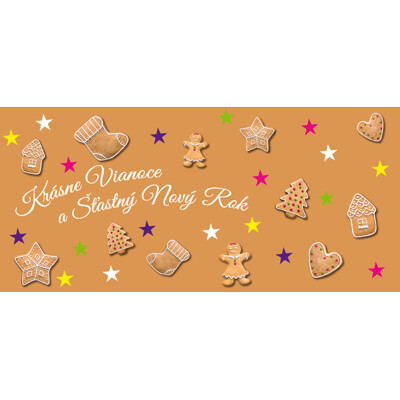 Christmas opening card - Gingerbread cookies