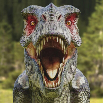 3D postcard (square) T-REX selfie