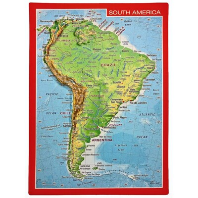 embossed postcards South America