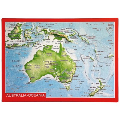 embossed postcards Australia-Oceania