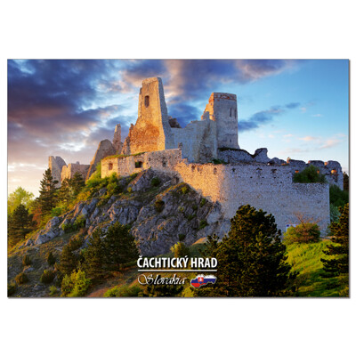 postcard Čachtický hrad h04 (the Čachtice Castle)
