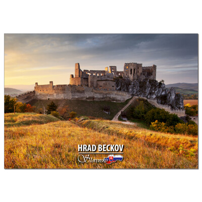 postcard hrad Beckov (the Beckov Castle)