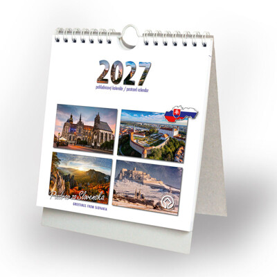postcard calendar Pozdrav zo Slovenska 2027 (GREETINGS FROM SLOVAKIA 2027)