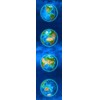 3D bookmark Continents
