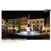 postcards Greetings from Bratislava (the Main sq at night)