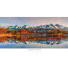postcard Vysoké Tatry k11 (High Tatras, reflection, panorama)