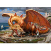 3D postcard KNIGHT & THE DRAGON